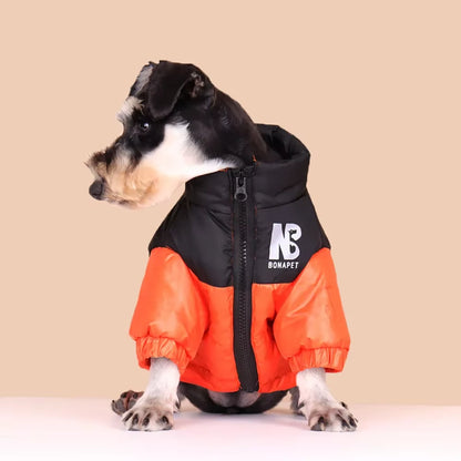 Luxury Dog down Jacket Winter Pet Clothes for Small Dogs Reflective Large Dog Coat French Bulldog Costume Labrador Husky Outfits